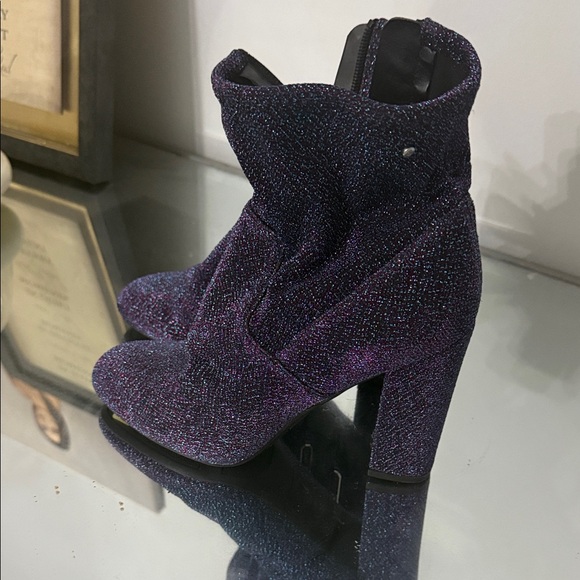 Circus by Sam Edelman Shoes - Purple Glitter Ankle Boots